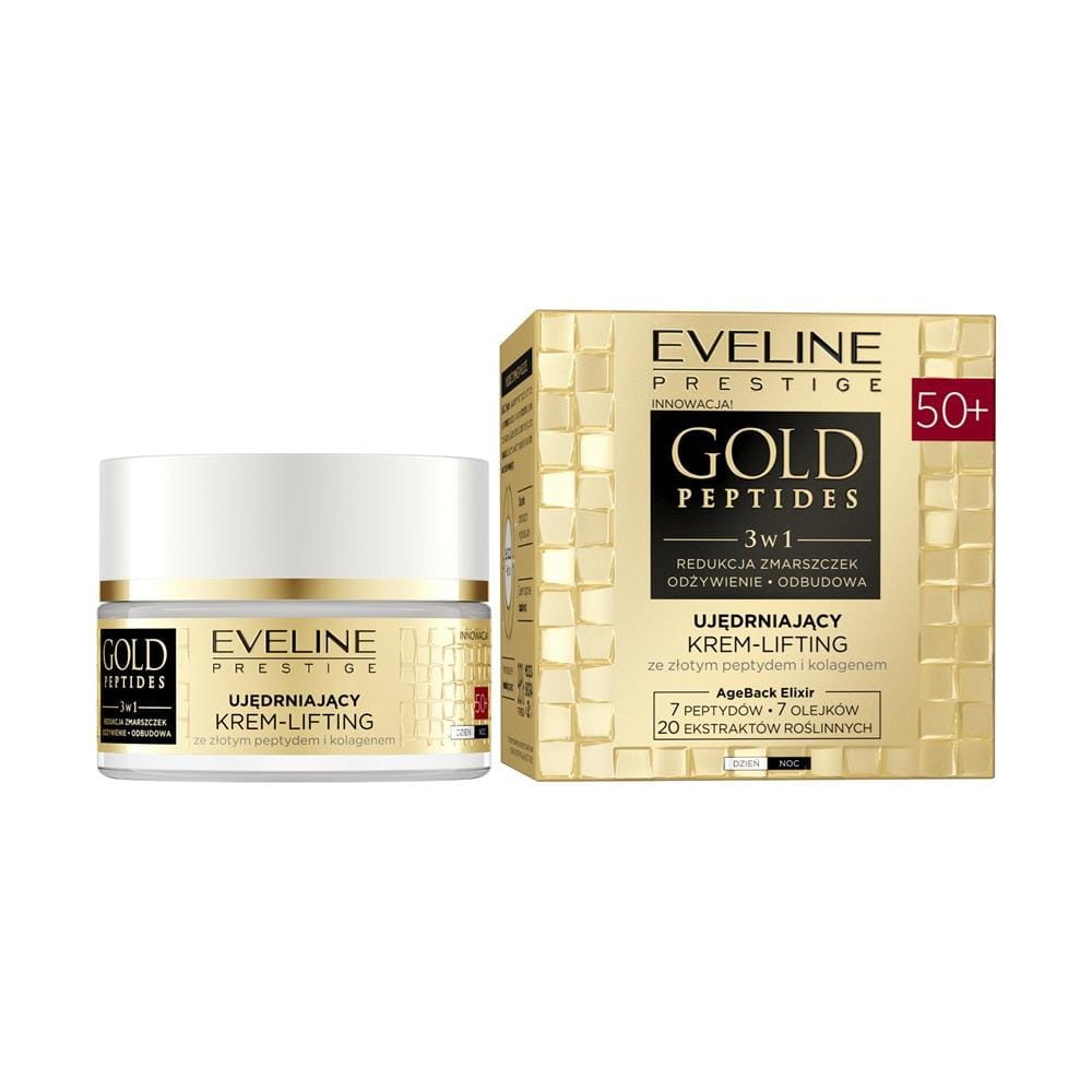 284959 EVELINE GOLD PEPTIDES 50+ KREM-LIFTING DO TWARZY 50ML UJĘDRNIAJĄCY 5903416053040