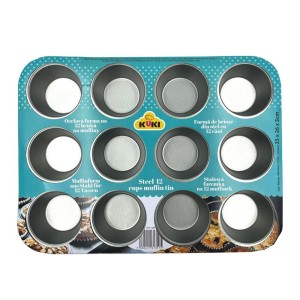 KUKI FORMA STALOWA NA 12 MUFINEK