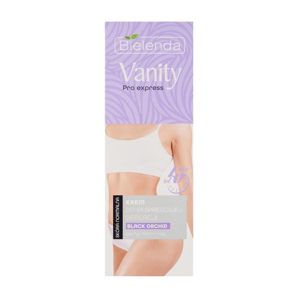 283541 BIELENDA VANITY PRO EKSPRESS KREM DO DEPILACJI PACHY,BIKINI,NOGI 75ML BLACK ORCHID SK.NORMAL 5902169051952