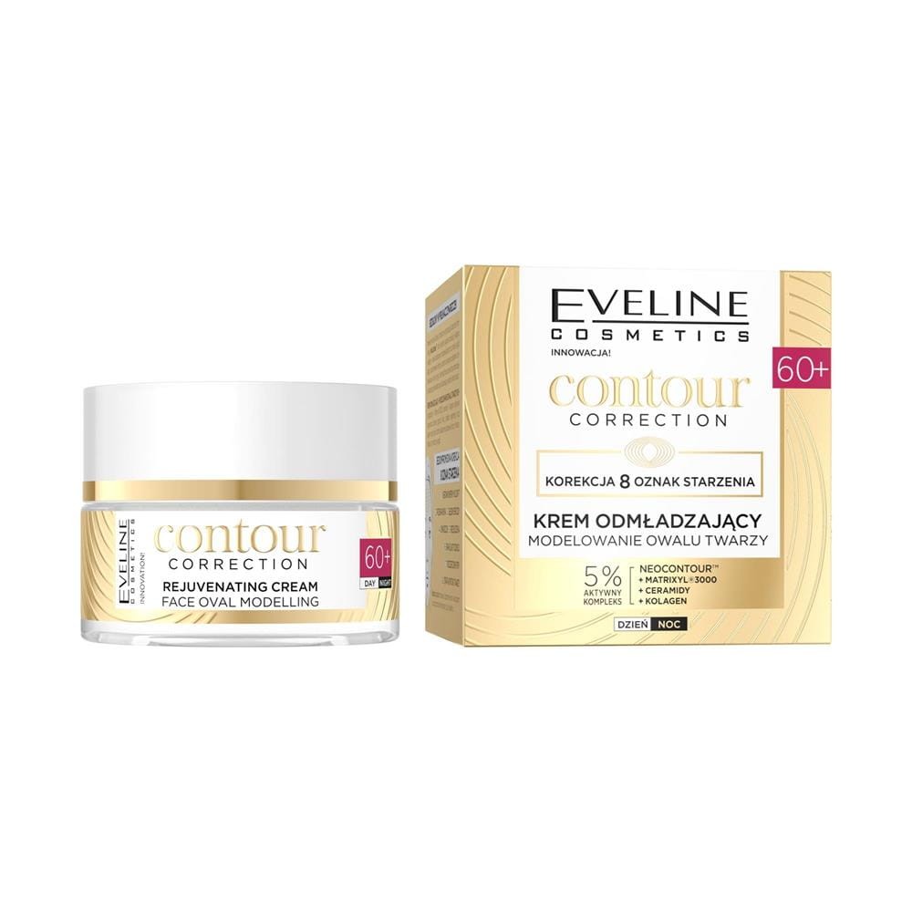 290387 EVELINE CONTOUR CORRECTION 60+ KREM DO TWARZY 50ML ODMŁADZAJĄCY MODELOWANIE OWALU TWARZY 5903416058632