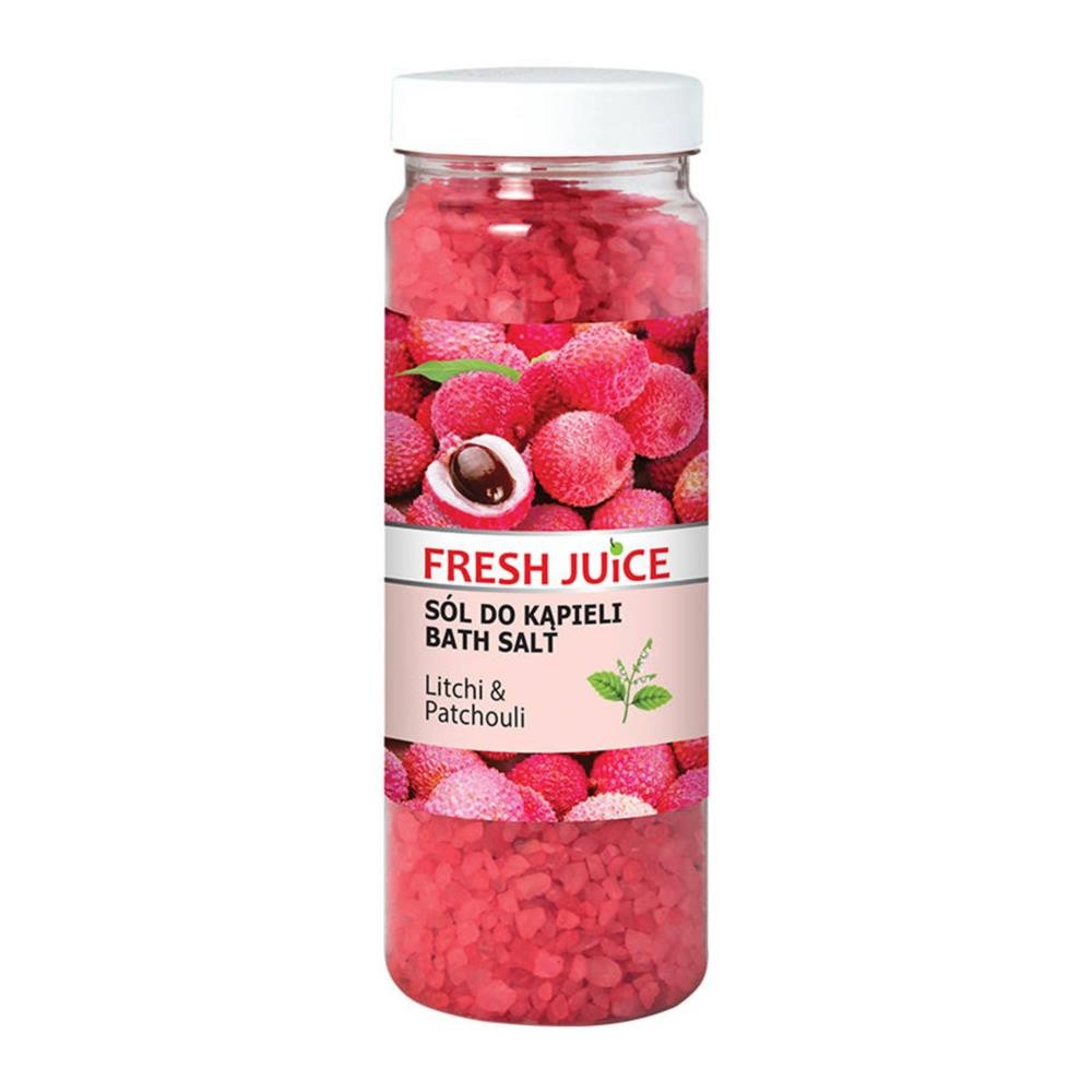 238797 FRESH JUICE SÓL DO KĄPIELI 700G LITCHI &amp; PATCHOULI 5901845504294