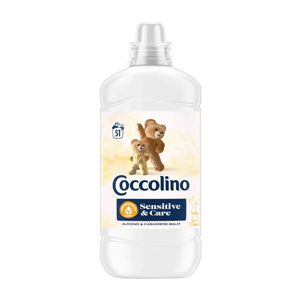 291144 COCCOLINO PŁYN DO PŁUKANIA 51P 1.275L SENSITIVE&amp;CARE ALMOND&amp;CASHMERE BALM 8720181410628