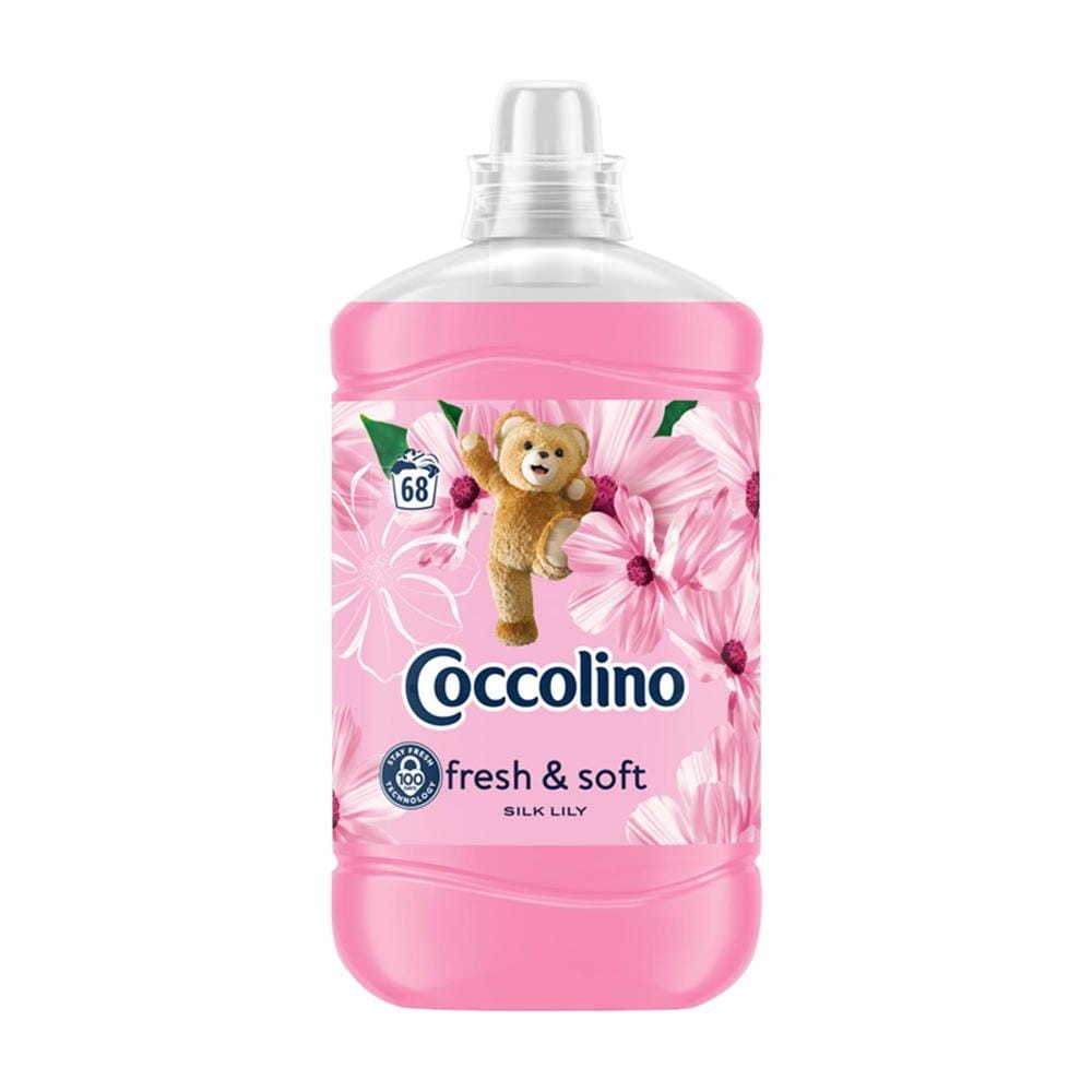 291149 COCCOLINO PŁYN DO PŁUKANIA 68P 1.7L FRESH&amp;SOFT SILK LILY 8720181410642