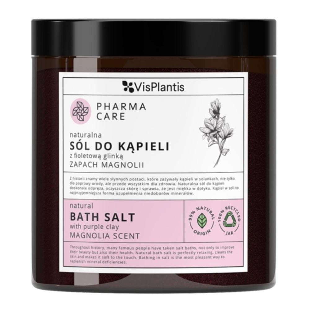292303 VIS PLANTIS PHARMA CARE SÓL DO KĄPIELI 800G MAGNOLIA/FIOLETOWA GLINKA 5907618137270