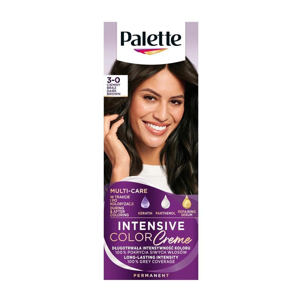 114185 PALETTE ICC INTENSIVE COLOR CREME FARBA KOLORYZUJĄCA N 2  CIEMNY BRĄZ 3838824159454