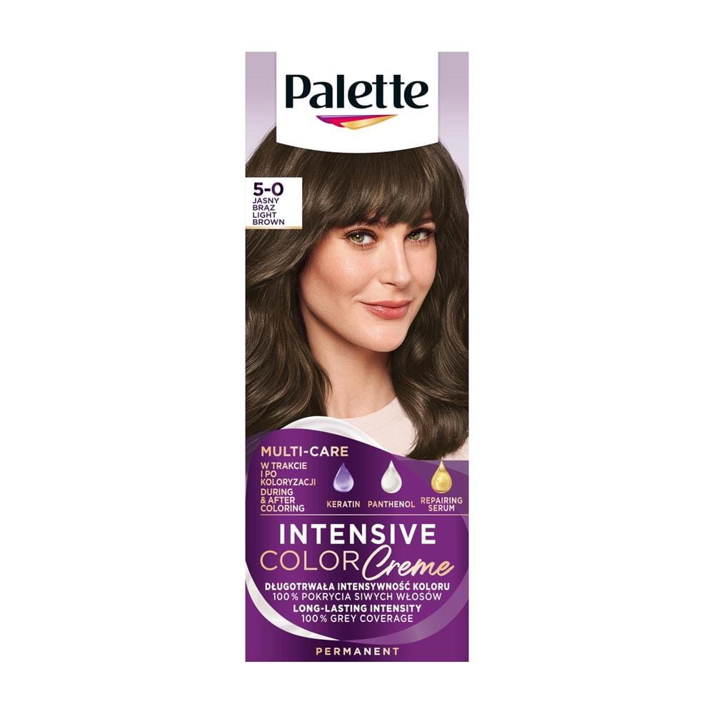 36100 PALETTE ICC INTENSIVE COLOR CREME FARBA KOLORYZUJĄCA N 4  JASNY BRĄZ 3838824159539