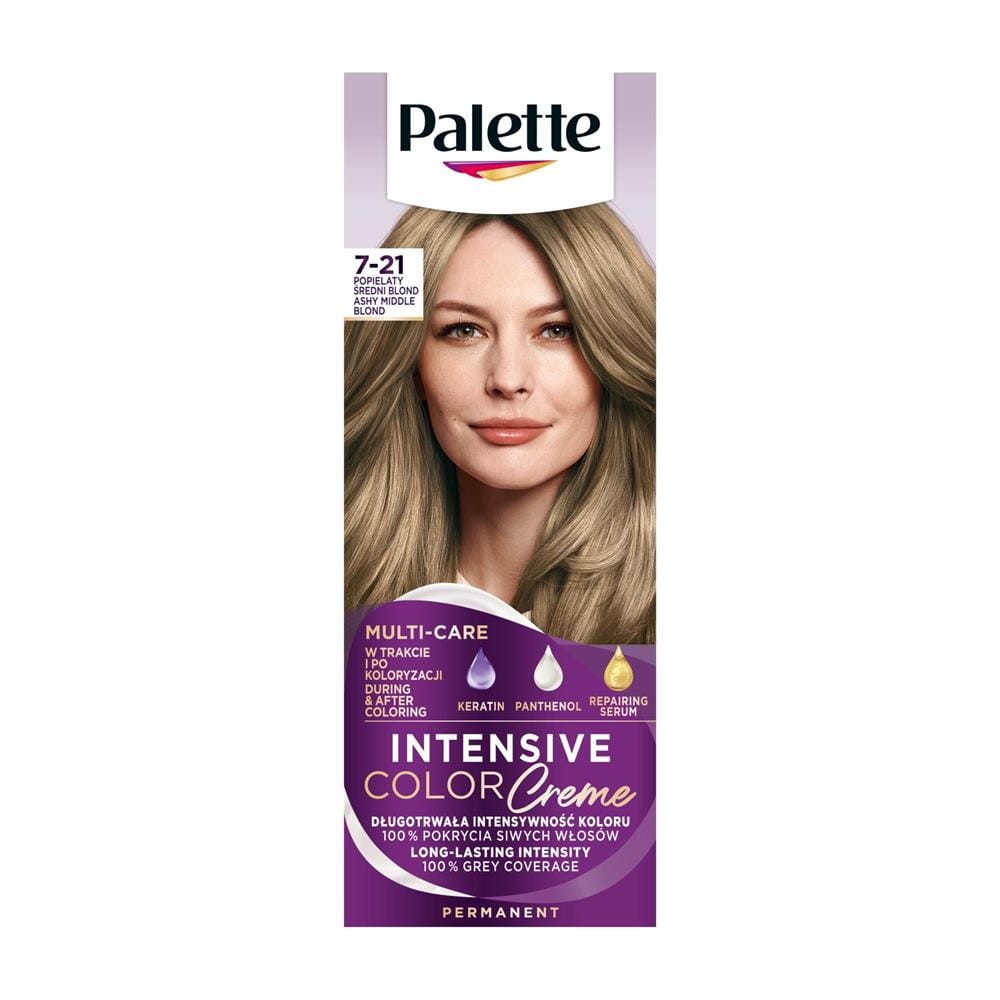 269288 PALETTE INTENSIVE COLOR CREME FARBA KOLORYZUJĄCA  7-21  POPIELATY ŚREDNI BRĄZ / ASH MIDDLE BRONZE 9000101677461