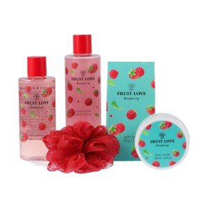 293713 AURORA KOMPLET FRUIT LOVE RASPBERRY KOSZYK 5-ELEMENTÓW 5060411615373