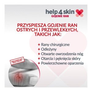 295179 HELP4SKIN ŻEL NA GOJENIE RAN 75G RANY,OTARCIA,ODLEŻYNY 5903060614024