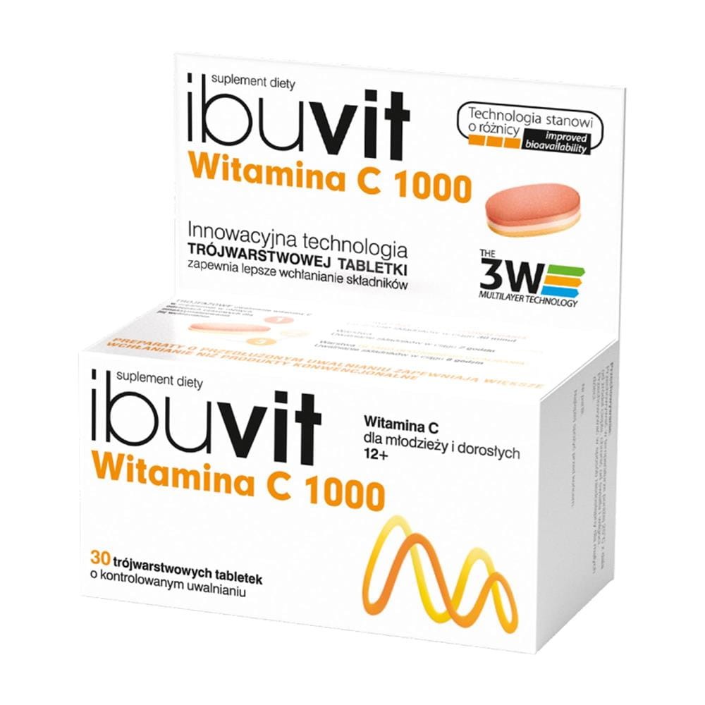 295182 IBUVIT WITAMINA C 1000 TABLETKI 30 SZT. 5903060617902