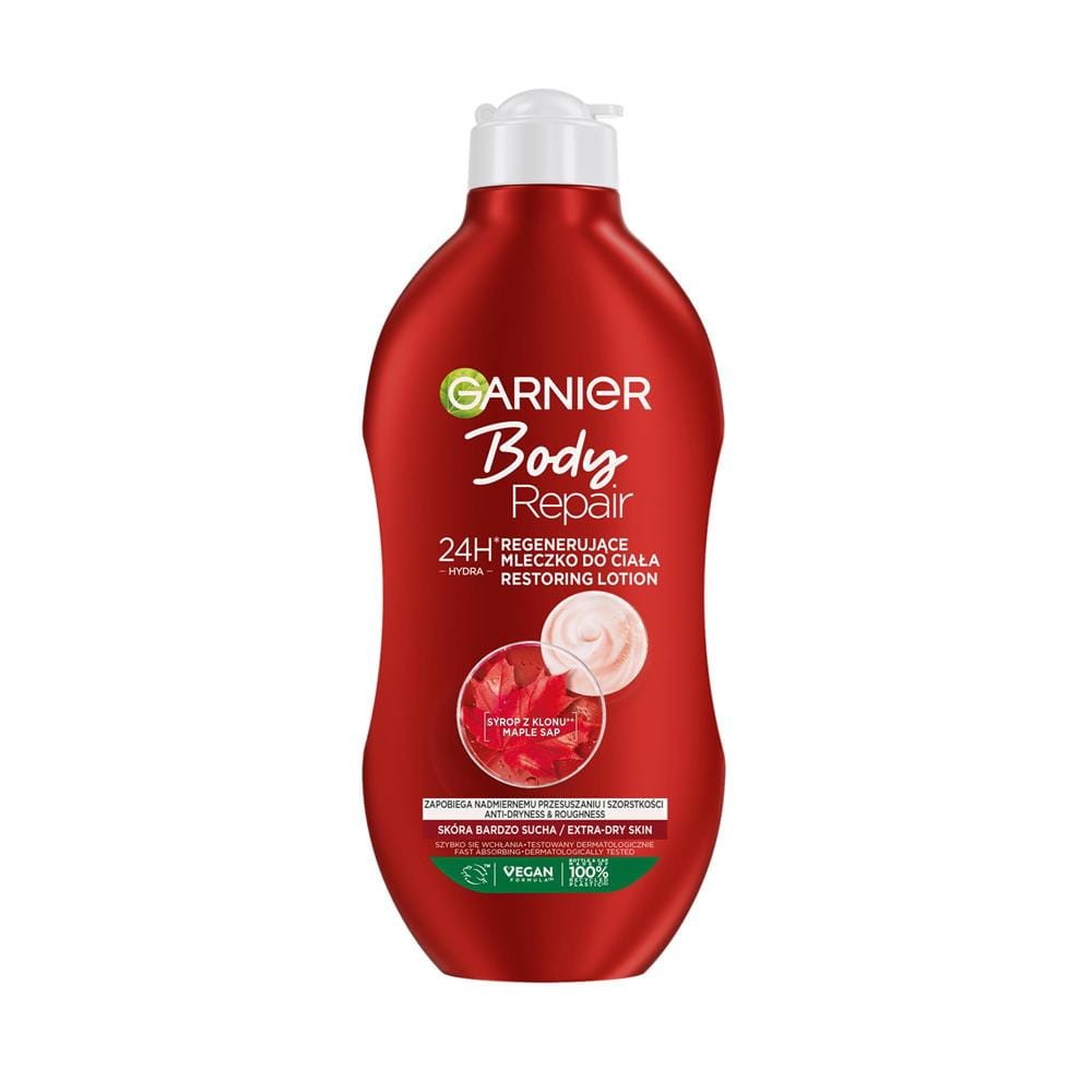289109 GARNIER BODY REPAIR MLECZKO DO CIAŁA 400ML REGENERUJĄCE EXTRA SUCHA 3600542562591