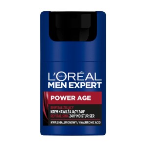 MEN EXPERT POWER AGE KREM DO TWARZY 50ML NAWILŻAJĄCY 24H REWITALIZUJĄCY