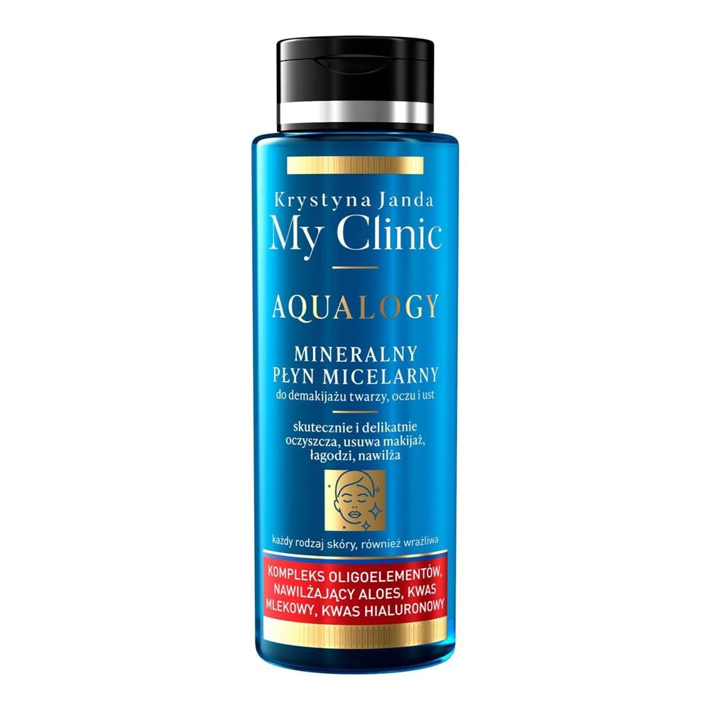 282199 JANDA MY CLINIC AQUALOGY PŁYN MICELARNY 400ML KAŻDY RODZAJ SKÓRY,RÓWNIEŻ WRAŻLIWA 5905159910536