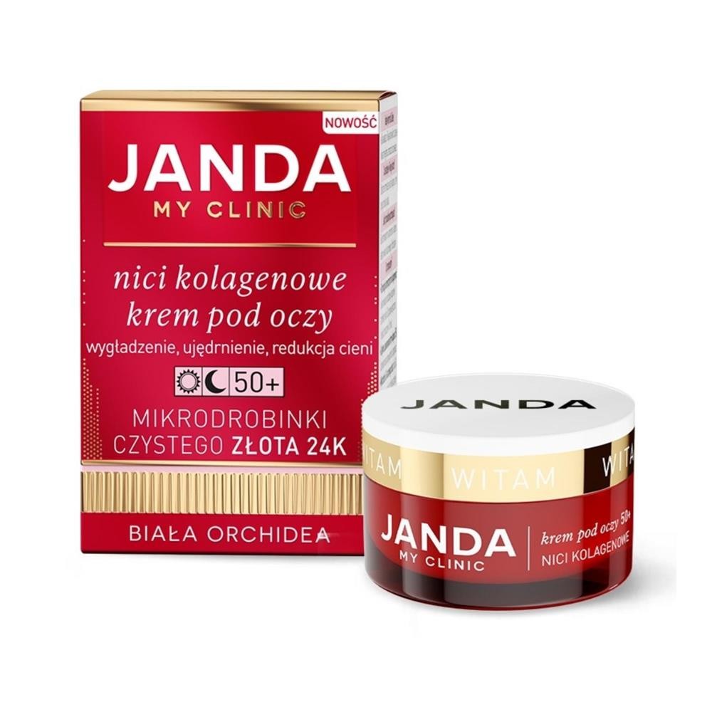 292283 JANDA NICI KOLAGENOWE 50+ KREM POD OCZY 15ML WYGŁADZENIE,UJĘDRNIENIE,RED.CIENI 5905159910871