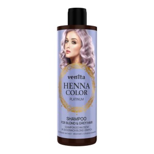 VENITA HENNA COLOR SZAMPON DO WŁOSÓW 300ML PLATINUM BLOND,SIWE