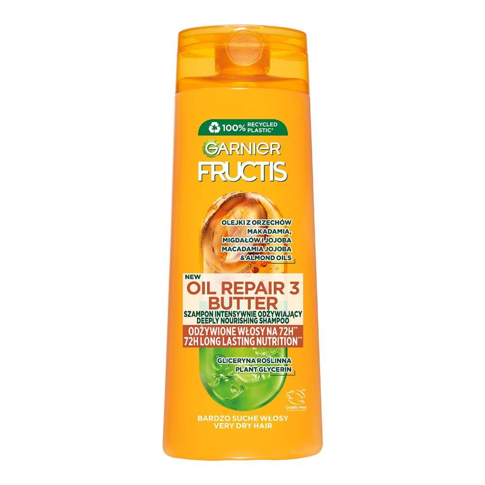 214695 Garnier FRUCTIS SZAMPON DO WŁOSÓW 400ML OIL REPAIR 3 BUTTER 3600542043267