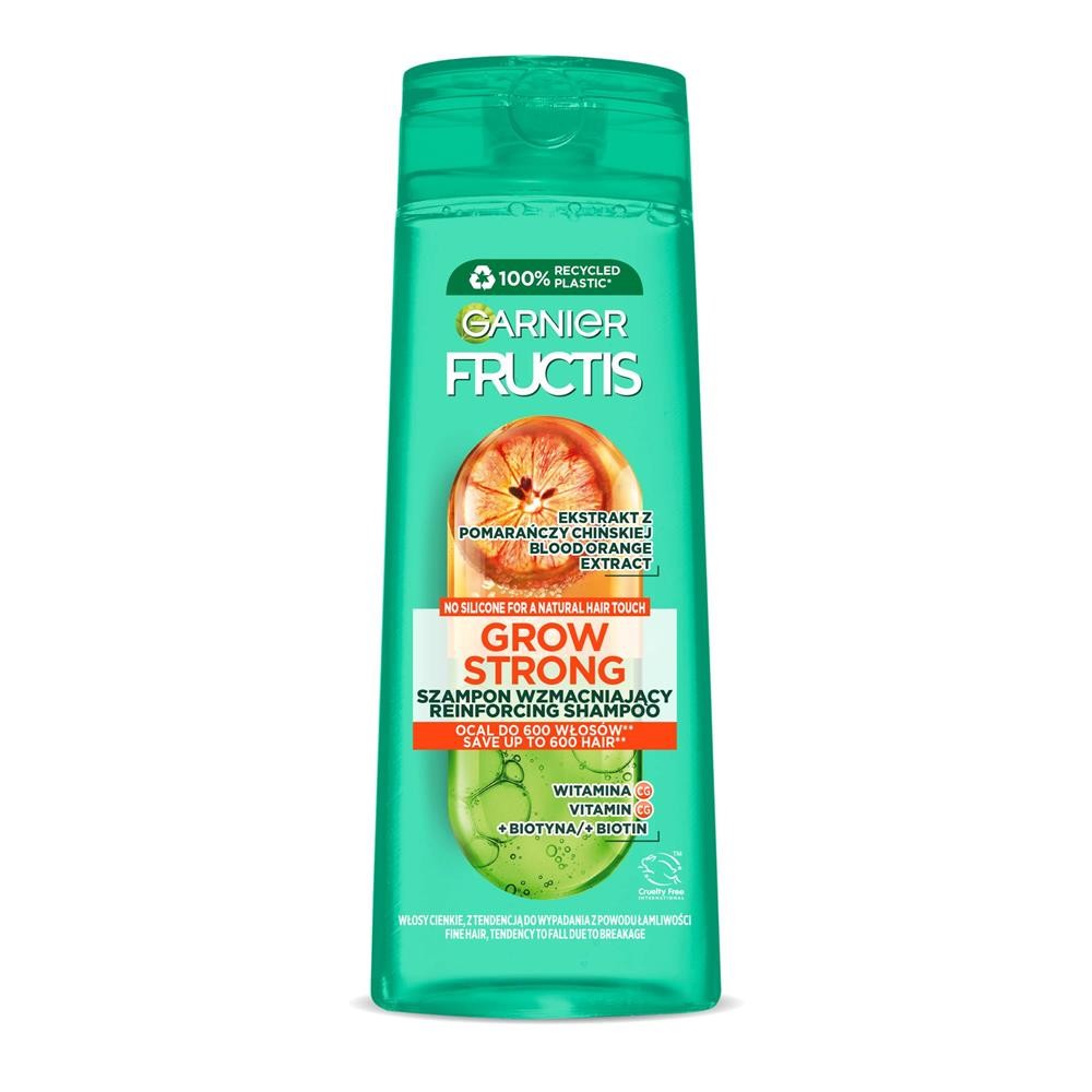 277584 FRUCTIS SZAMPON DO WŁOSÓW 400ML GROW STRONG ORANGE WZMACNIAJĄCY CIENKIE Z TEND.DO WYPADANIA 3600542479295