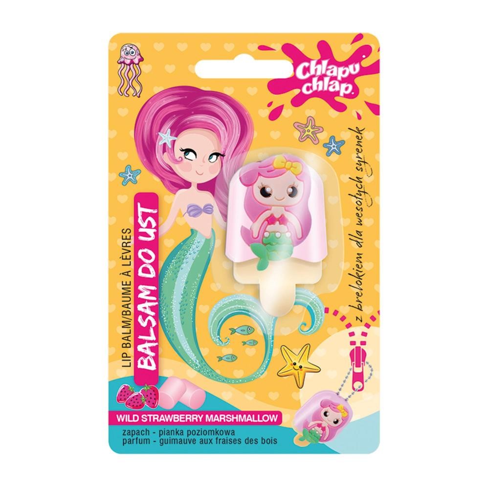 294229 CHLAPU CHLAP BALSAM DO UST SYRENKA PIANKA POZIOMKOWA/WILD STRAWBERRY MARSHMALLOW 5901571013497