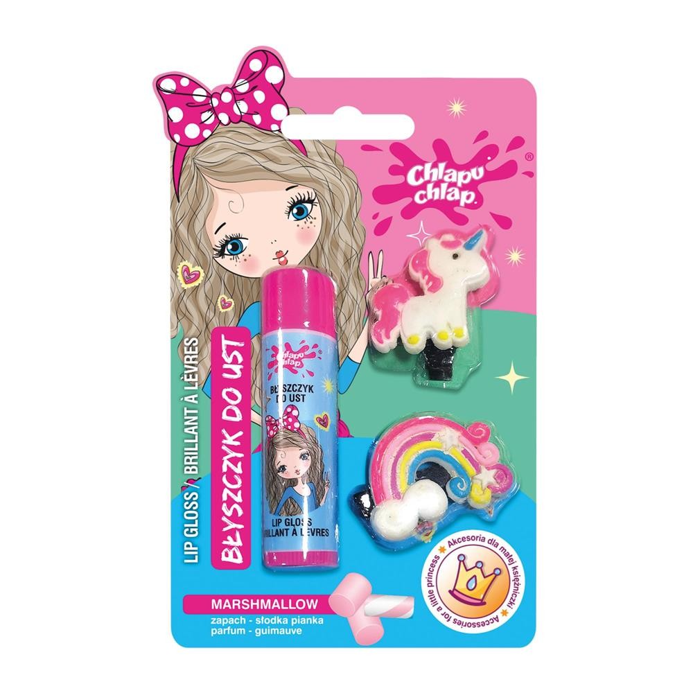 289241 CHLAPU CHLAP BŁYSZCZYK DO UST ZE SPINKAMI SŁODKIA PIANKA 5901571012810