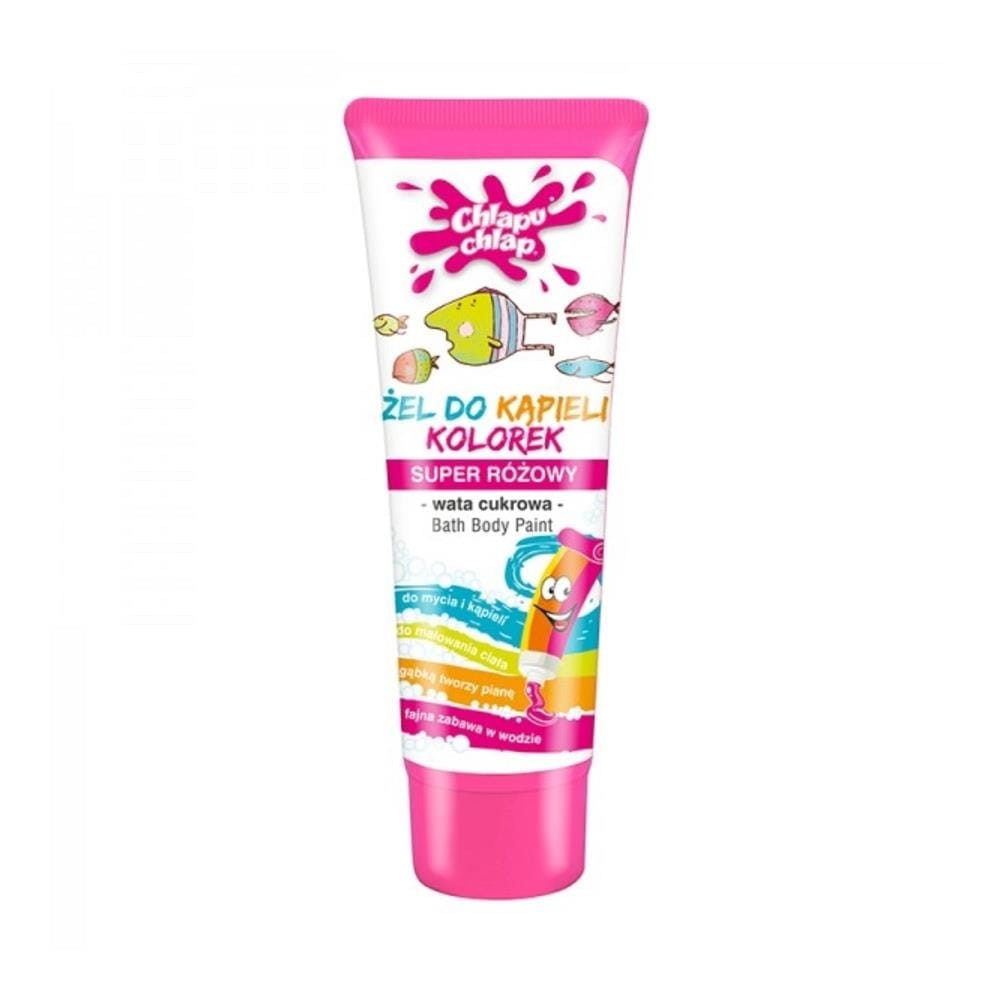 211746 CHLAPU CHLAP ŻEL DO KĄPIELI  88ML KOLOREK SUPER RÓŻOWY WATA CUKROWA 5908230019036