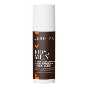 295308 DERMIKA 100% FOR MEN 60+ KREM DO TWARZY 50ML SILNIE REGENERUJĄCY 5902046770662