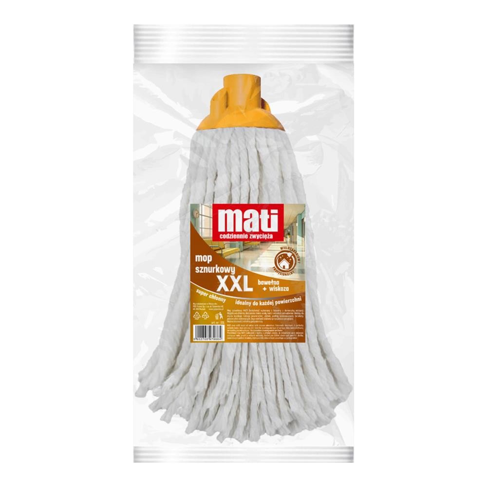 295828 MATI WKŁAD DO MOPA SZNURKOWY XXL BAWEŁNA+WISKOZA 5902768979664