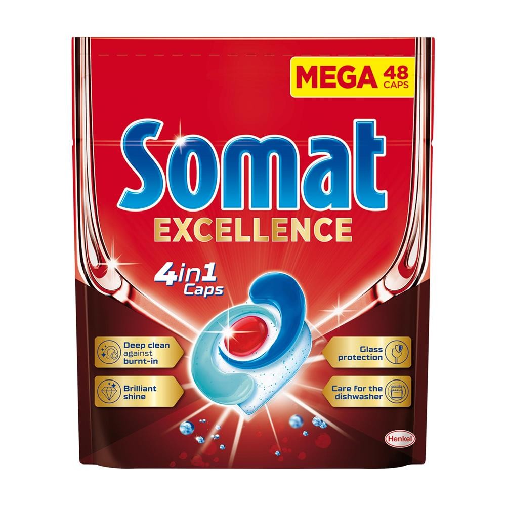 282665 SOMAT TABLETKI DO ZMYWAREK EXCELLENCE 4IN1 48 9000101576191