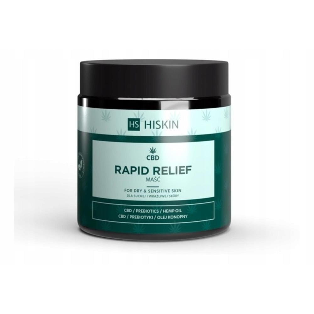 292307 HISKIN RAPID RELIEF MAŚĆ OPATRUNKOWA 120ML CBD SUCHA,WRAŻLIWA 5907775543969