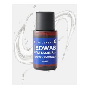 BIOELIXIRE SERUM DO WŁOSÓW Z JEDWABIEM 20ML WITAMINA A, FILTR UV+Q10 WZMOCNIENIE, ELASTYCZNOŚĆ, NAWILŻENIE 5903829094234