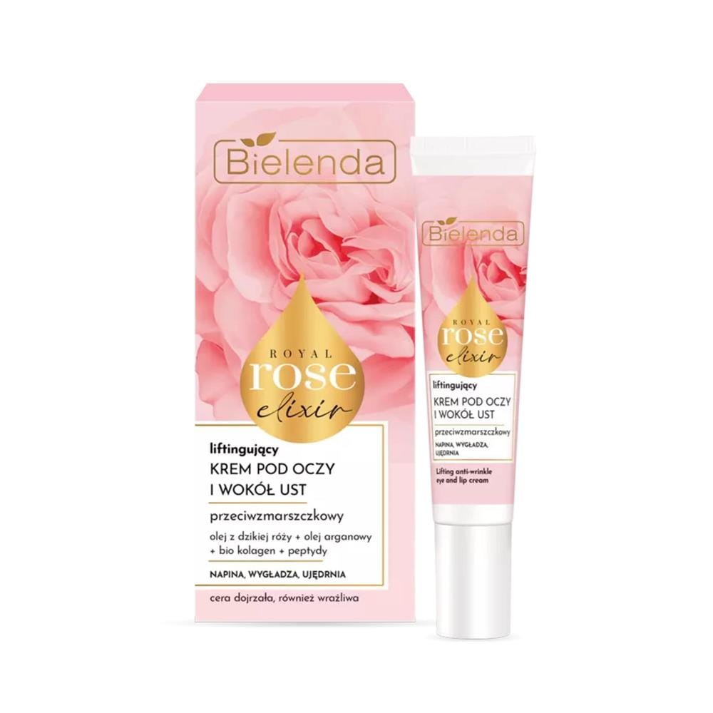 294438 BIELENDA ROYAL ROSE ELIXIR KREM POD OCZY 15ML LIFTINGUJĄCY PRZECIWZMARSZCZKOWY 5902169055097