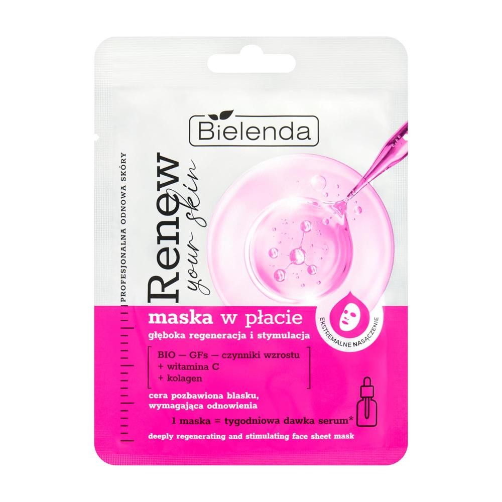 296249 BIELENDA RENEW YOUR SKIN MASECZKA DO TWARZY W PŁACIE GŁĘBOKA REGENERACJA I STYMULACJA 5902169054731