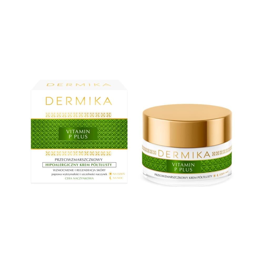 294426 DERMIKA VITAMIN P PLUS KREM DO TWARZY 50ML PÓŁTŁUSTY WZMOCNIENIE I REGENERACJA SKÓRY 5902046769376