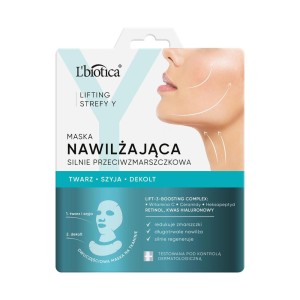 297018 L'BIOTICA MASECZKA DO TWARZY W PŁACIE LIFTING STREFY Y NAWILŻAJĄCA SILNIE PRZECIWZMARSZCZKOWA 5900116095530