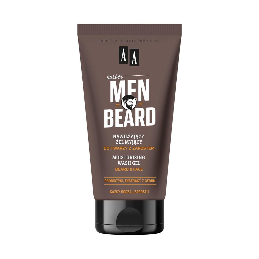 297012 AA MEN BEARD ŻEL DO MYCIA TWARZY Z ZAROSTEM 150ML NAWILŻAJĄCY 5900116100258