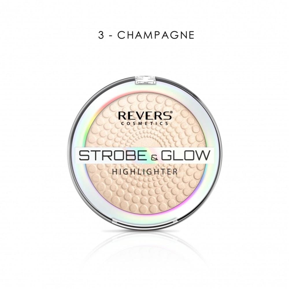 287413 REVERS ROZŚWIETLACZ DO TWARZY 1KOL STROBE&amp;GLOW 03 CHAMPAGNE 5902815167396