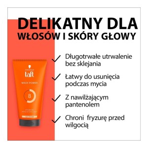 293528 TAFT ŻEL DO WŁOSÓW 150ML MAXX POWER 8 9000101723502
