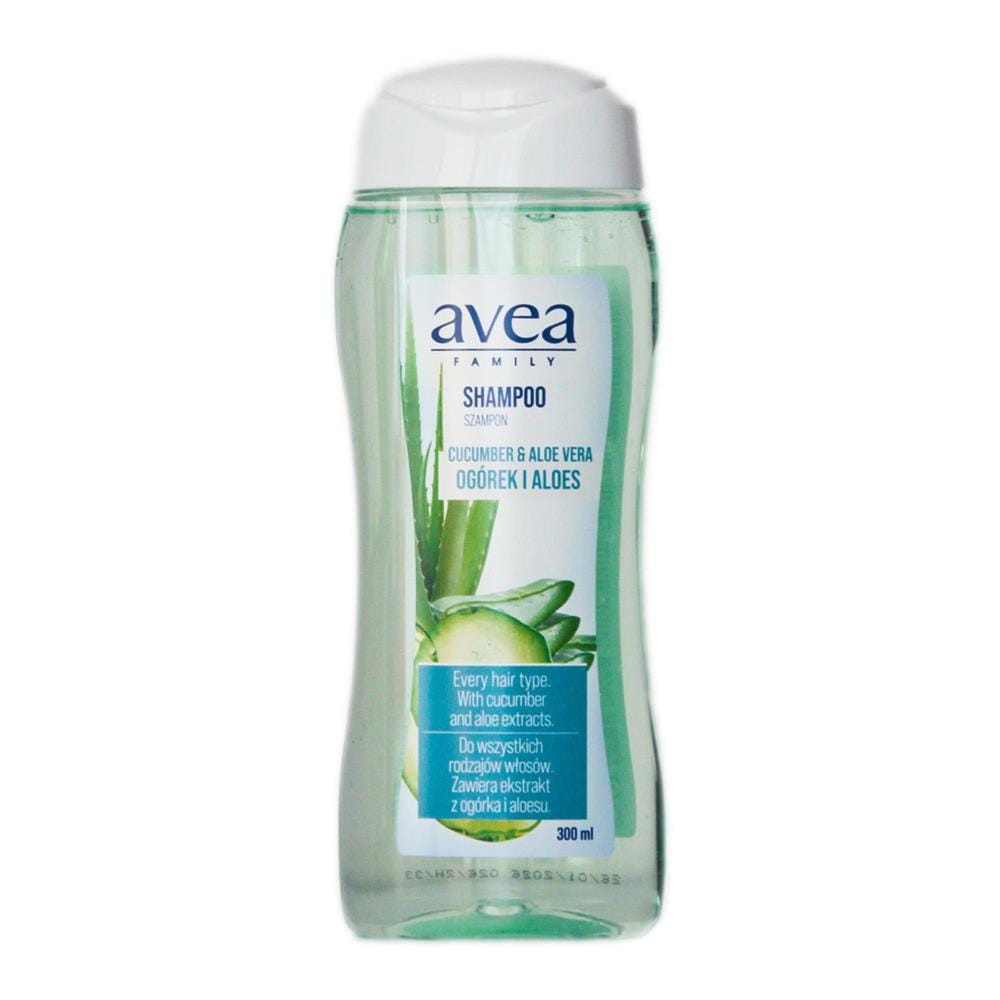 295093 AVEA SZAMPON DO WŁOSÓW  300ML OGÓREK&amp;ALOES/CUCUMBER&amp;ALOE VERA WSZYSTKIE RODZAJE WŁOSÓW 5905429010362
