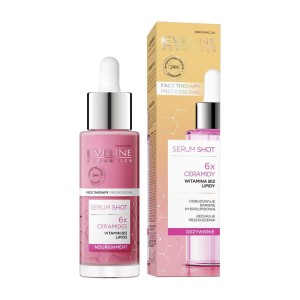 297114 EVELINE FACE THERAPY PROFESSIONAL SERUM SHOT DO TWARZY 30ML ODŻYWIENIE 6 X CERAMIDY 5903416058793