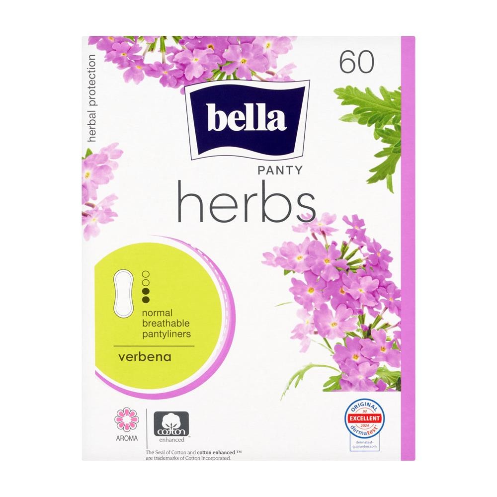 297626 BELLA WKŁADKI HIGIENICZNE HERBS VERBENA 60 SZT. 5900516714420