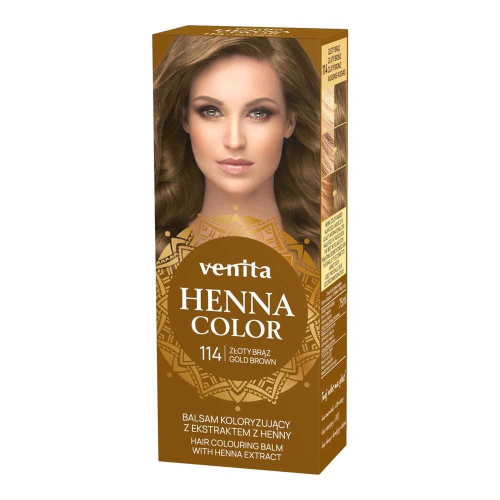 112631 VENITA HENNA COLOR DO WŁOSÓW TUBA 114 ZŁOTY BRĄZ 5902101000154