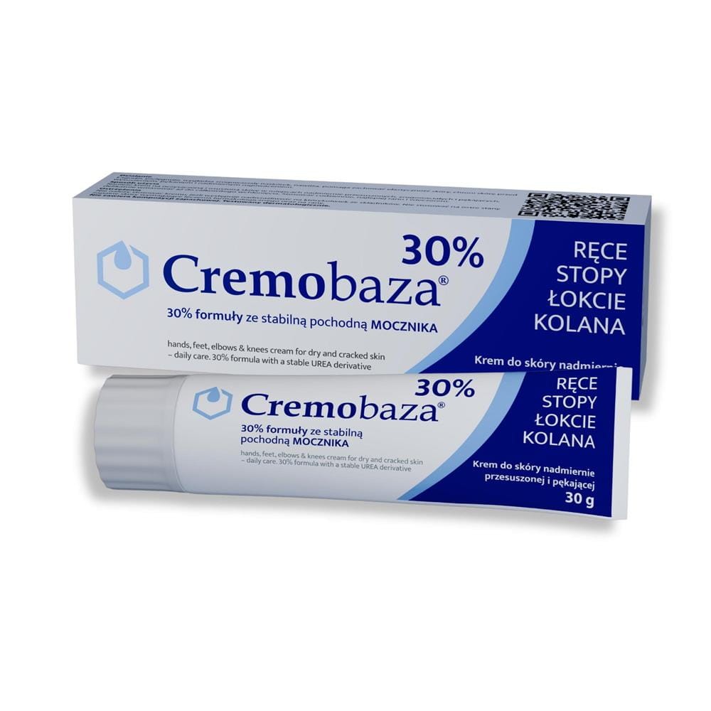 223469 CREMOBAZA KREM 30G 30% MOCZNIKA ZMIĘKCZAJĄCY O WŁAŚCIWOŚCIACH NAWILŻAJĄCYCH 5907573300146