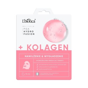 L'BIOTICA MASECZKA DO TWARZY W PŁACIE PGA HYDRO FUSION +KOLAGEN NAWILŻENIE,WYGŁADZENIE