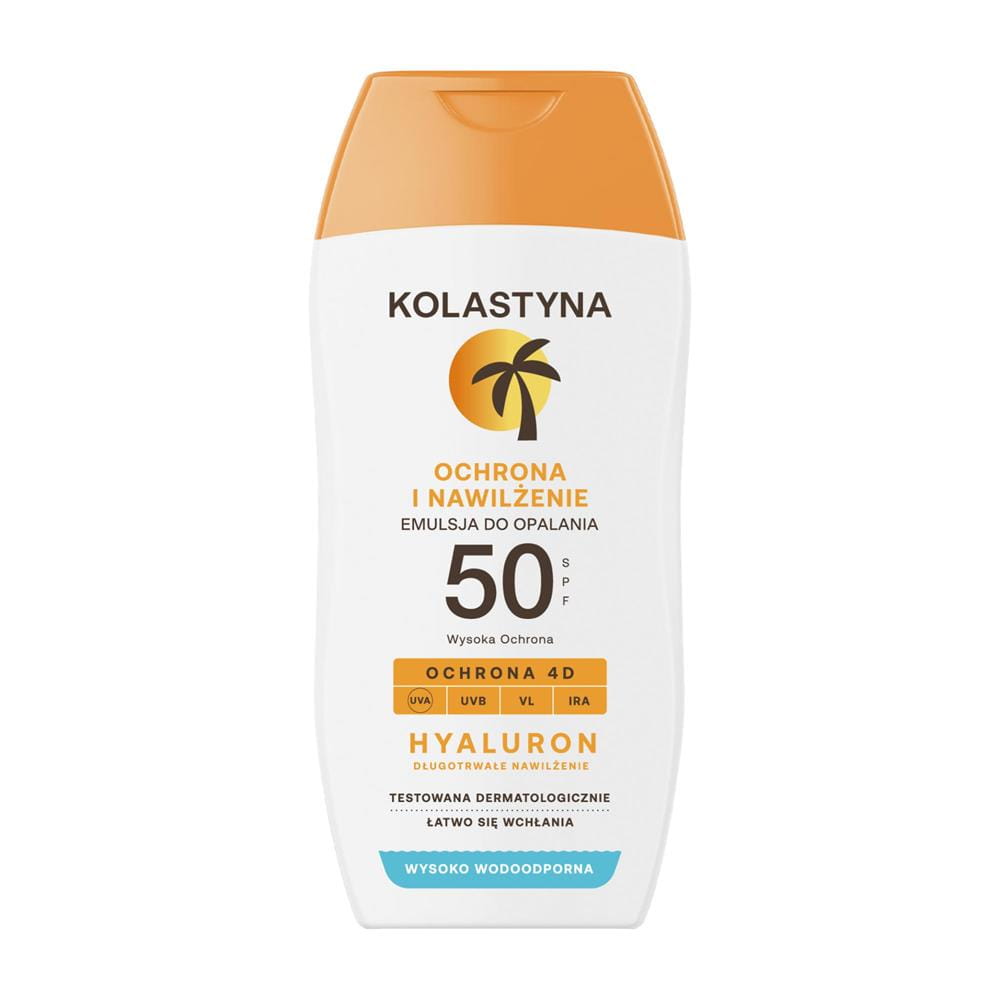 296598 KOLASTYNA SUN OCHRONA I NAWILŻENIE EMULSJA DO OPALANIA 150ML SPF 50 5900536355504