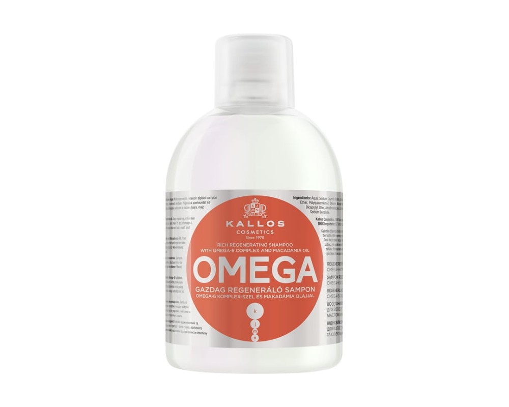 298883 KALLOS OMEGA SZAMPON DO WŁOSÓW 1L 5998889511586