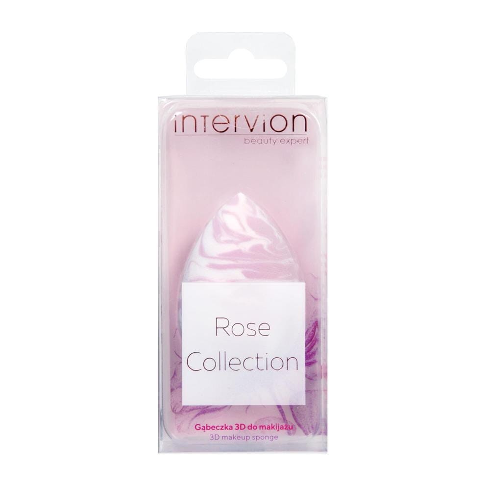 275763 INTER-VION GĄBKA DO MAKIJAŻU 3D ROSE COLLECTION MARMUREK 415048 5902704150485