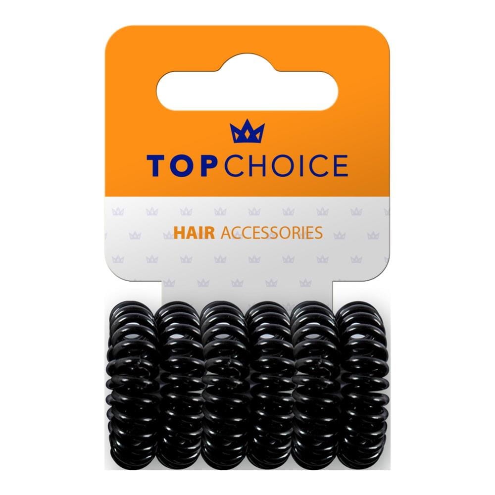 207899 TOP CHOICE GUMKA DO WŁOSÓW WIRE 6 SZT. CZARNA 22517 5905710022517