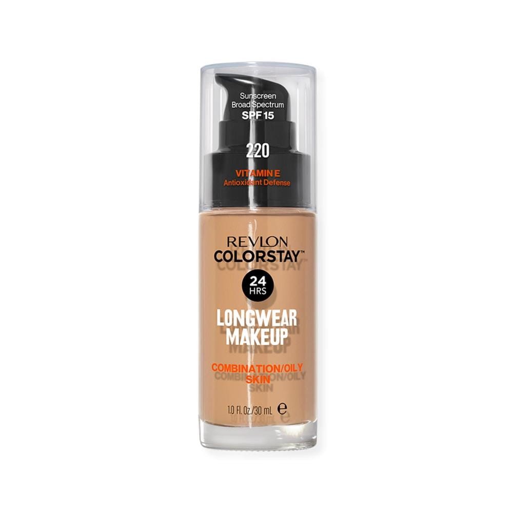 215983 REVLON COLORSTAY PODKŁAD COMBINATION/OILY 220 NATURAL BEIGE 30ML. KOLOR NATURALNY BEŻOWY. 309974700054