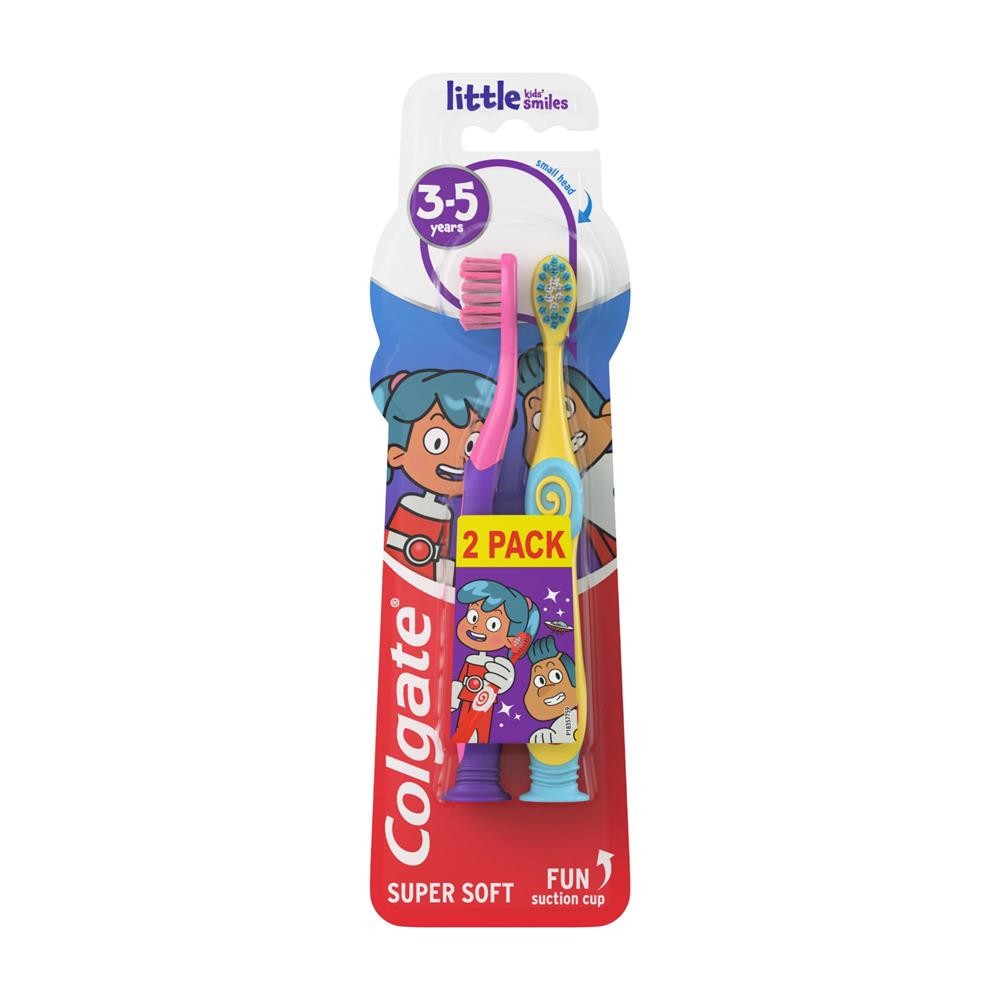 298572 COLGATE SZCZOTECZKA DO ZĘBÓW KIDS 3-5 SUPER SOFT 2 SZT. 8718951613997