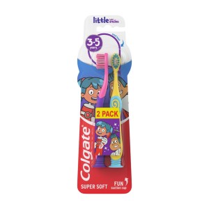 298572 COLGATE SZCZOTECZKA DO ZĘBÓW KIDS 3-5 SUPER SOFT 2 SZT. 8718951613997