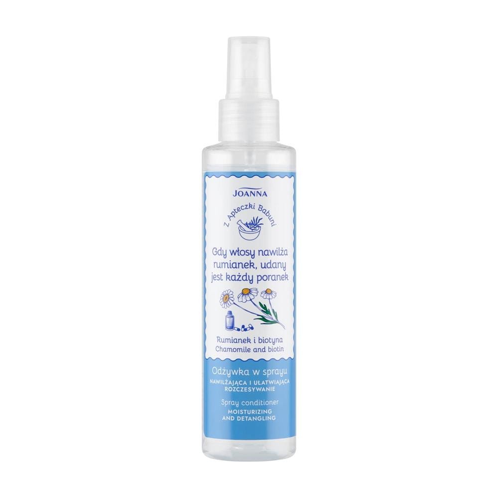 299762 JOANNA Z APTECZKI BABUNI ODŻYWKA DO WŁOSÓW SPRAY 150ML NAWILŻAJĄCA I UŁATWIAJĄCA ROZCZESYW 5901018021290
